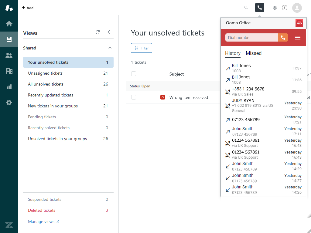 Ooma Office screenshot 1
